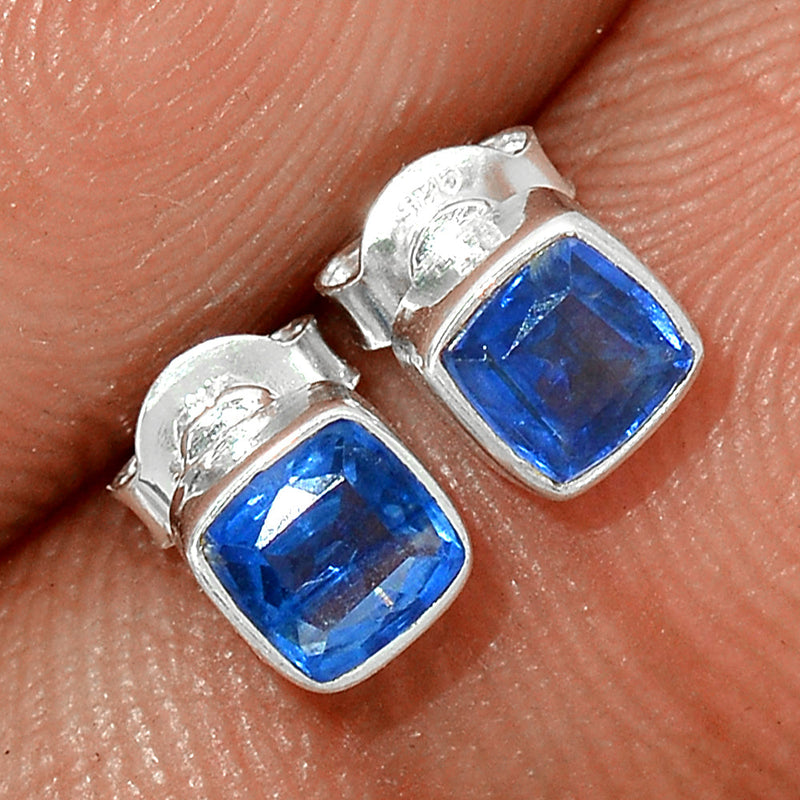 Kyanite Faceted Studs - KYFS130