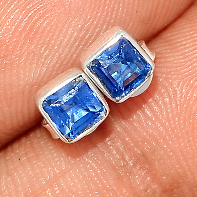 Kyanite Faceted Studs - KYFS154