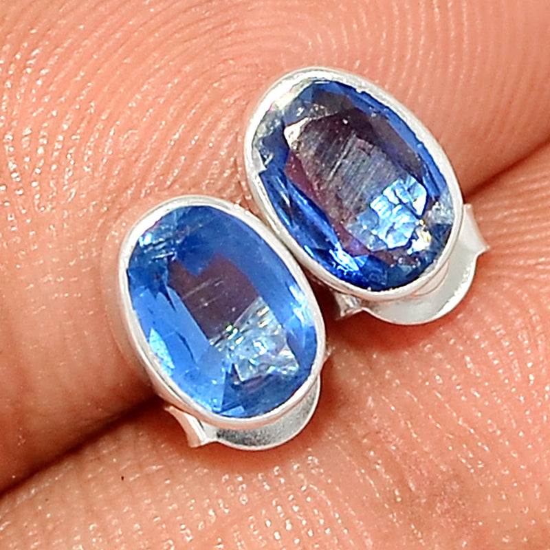 Kyanite Faceted Studs - KYFS156