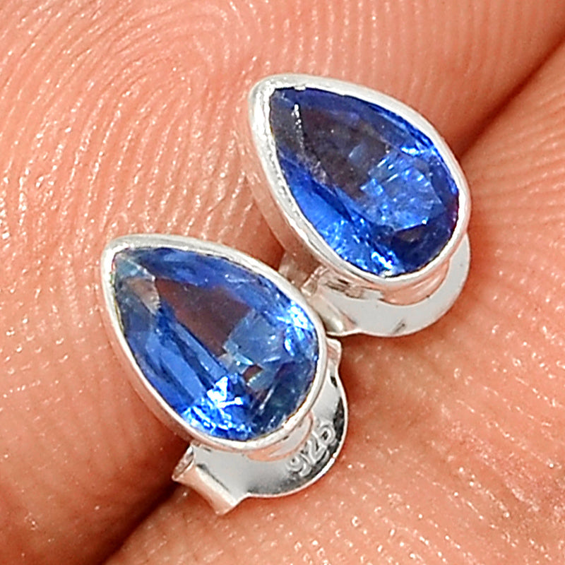 Kyanite Faceted Studs - KYFS160