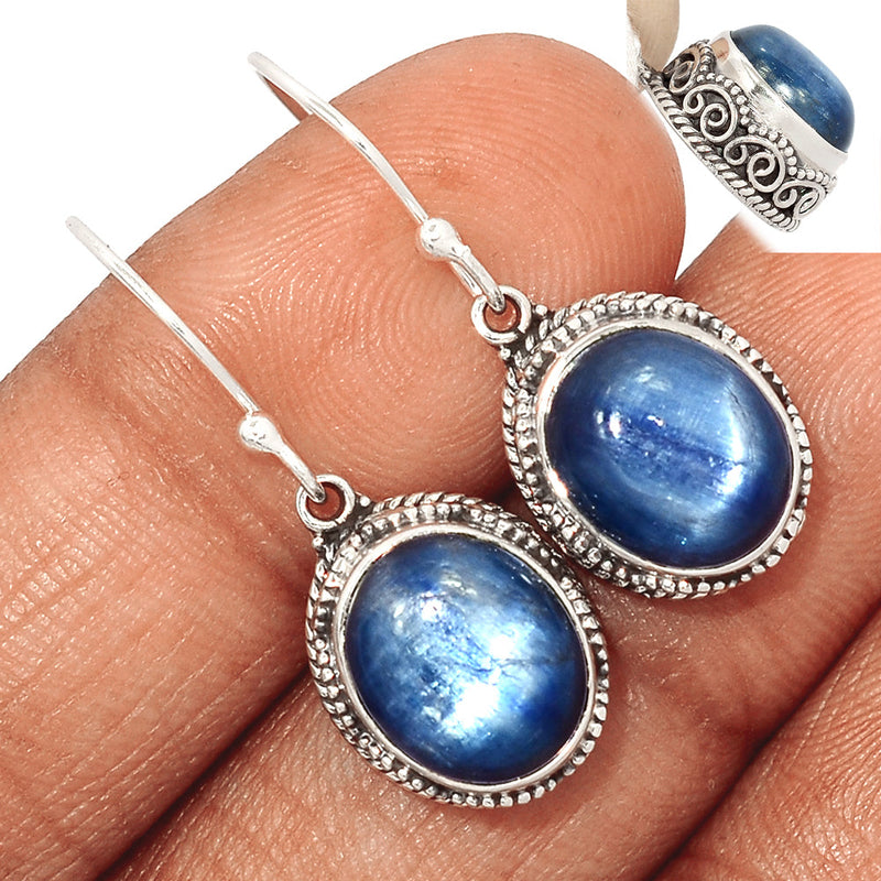 1.2" Fine Filigree - Kyanite Earrings - KYNE847