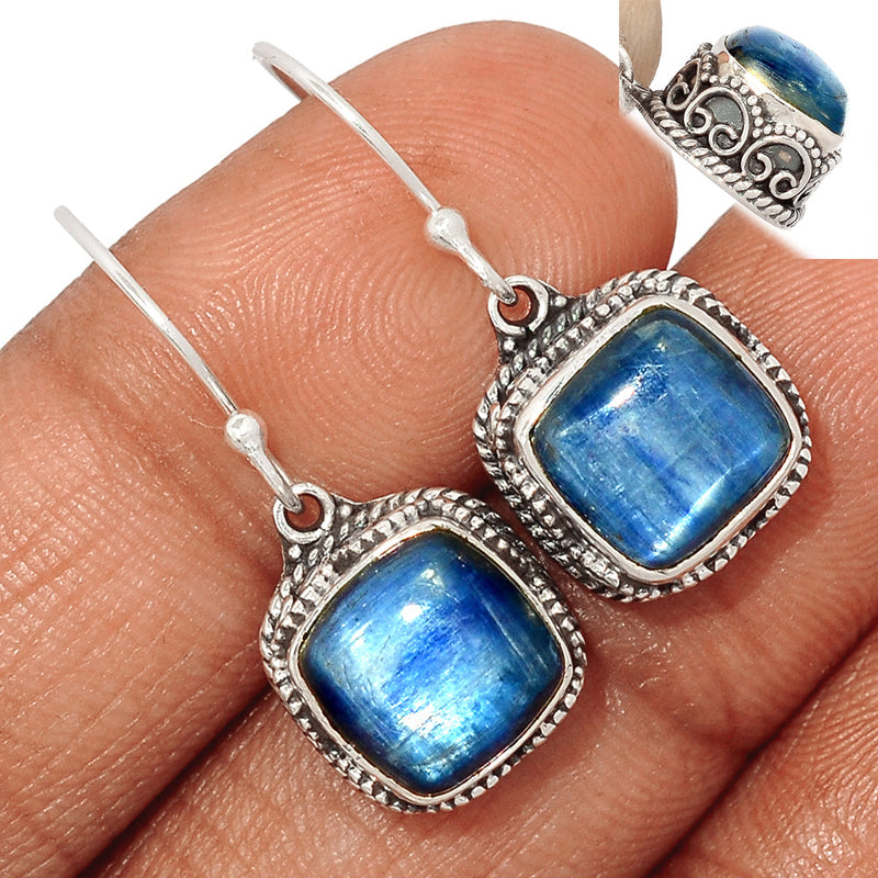 1.2" Fine Filigree - Kyanite Earrings - KYNE855