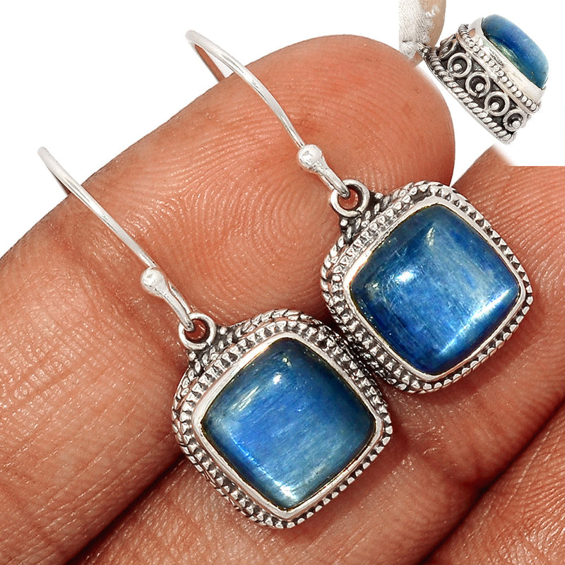 1.2" Fine Filigree - Kyanite Earrings - KYNE857