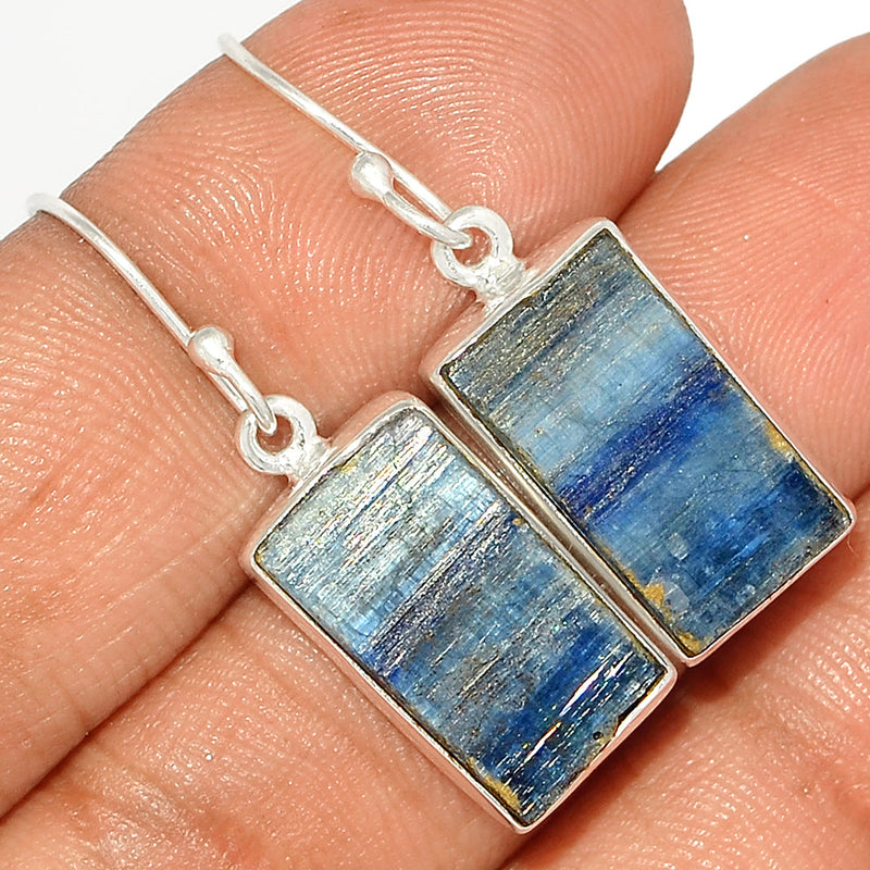 1.3" Kyanite Rough Earrings - KYRE19