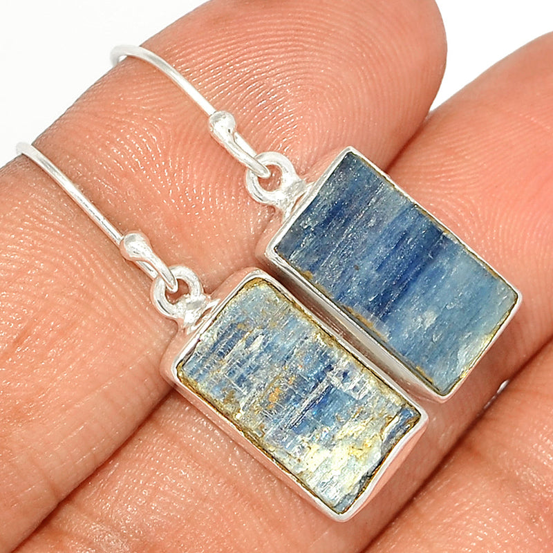 1.3" Kyanite Rough Earrings - KYRE3