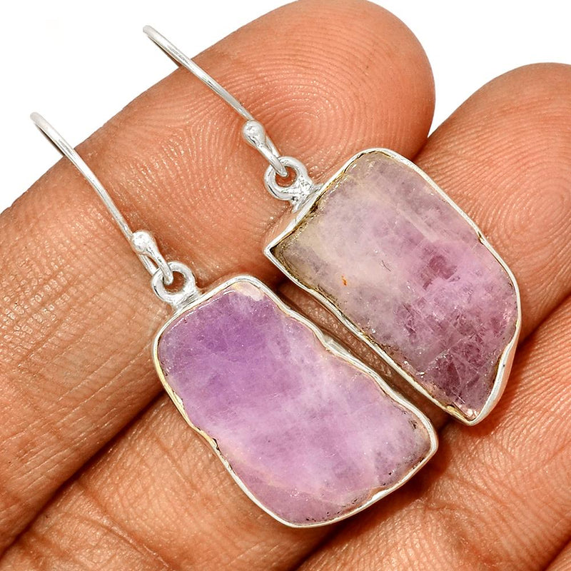 1.6" Kunzite Slice Earrings - KZSE24