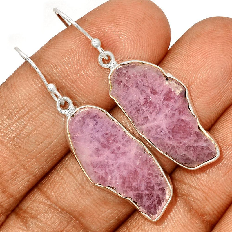 1.7" Kunzite Slice Earrings - KZSE27