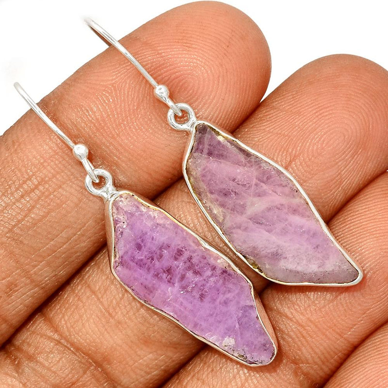 1.7" Kunzite Slice Earrings - KZSE28