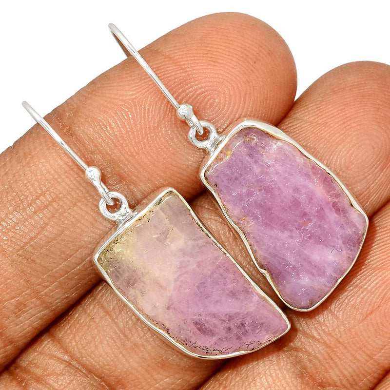 1.6" Kunzite Slice Earrings - KZSE78