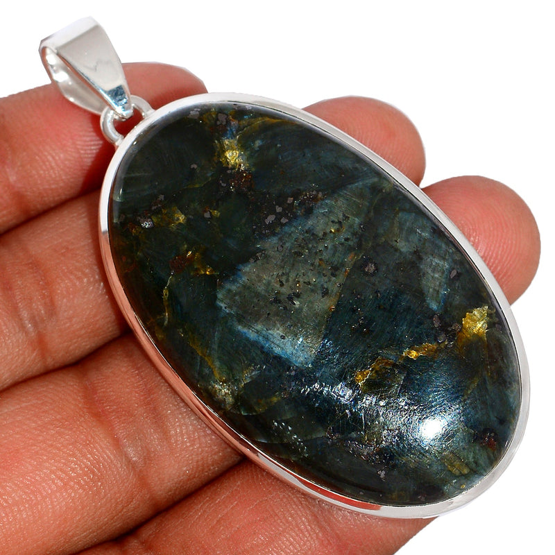 2.6" Larvikite Black Moonstone Pendants - LBMP950