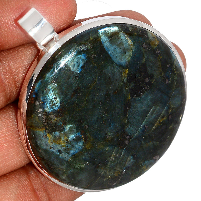 2.6" Larvikite Black Moonstone Pendants - LBMP952