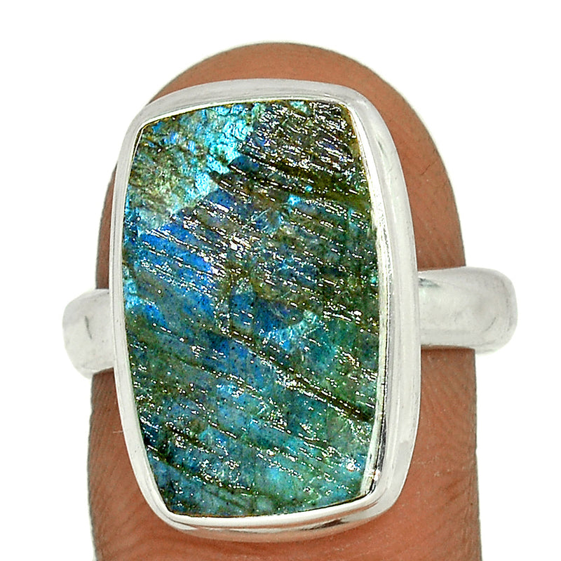 Labradorite Rough Ring - LBRR1010