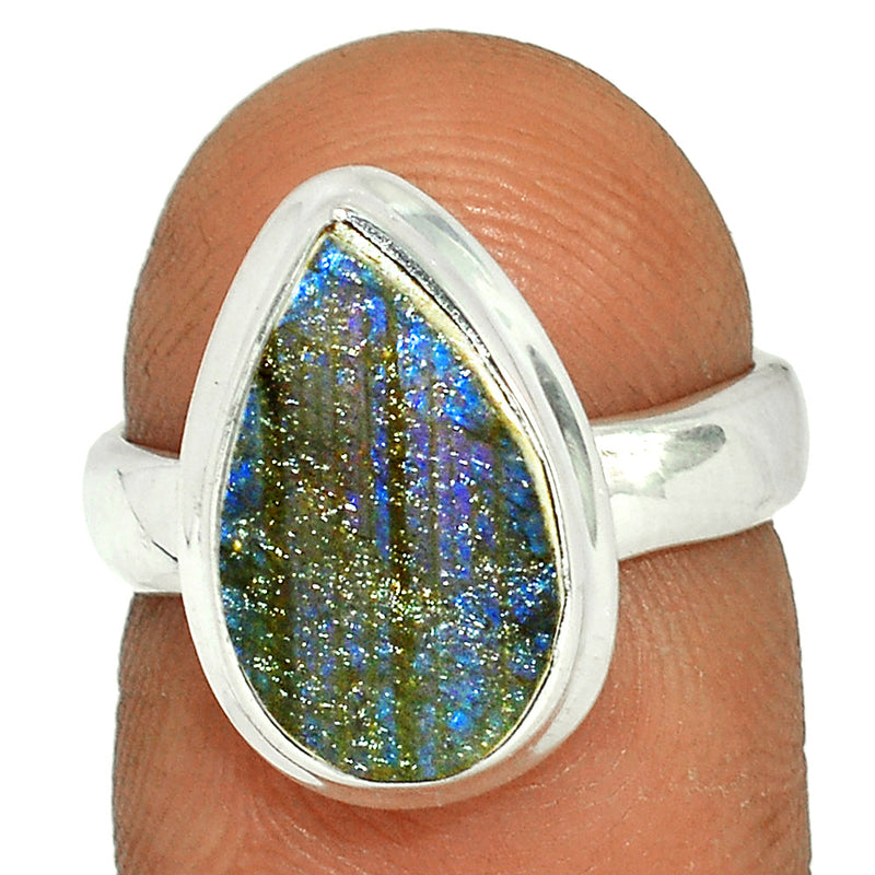 Labradorite Rough Ring - LBRR1020