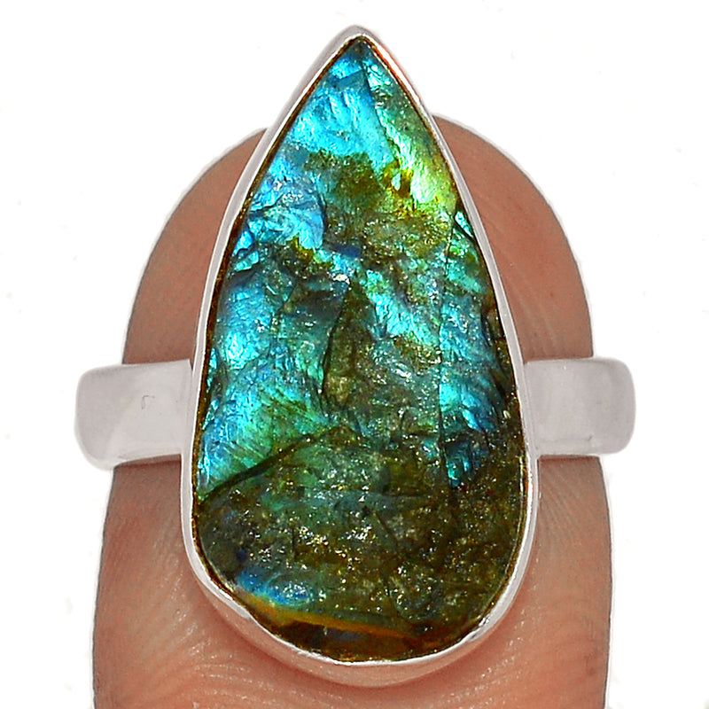 Labradorite Rough Ring - LBRR1064