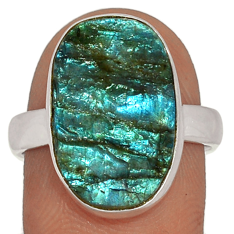 Labradorite Rough Ring - LBRR1073