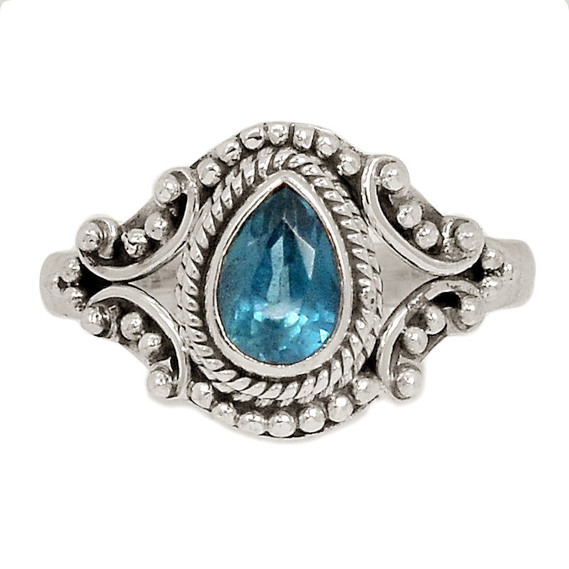 Small Filigree - London Blue Topaz Ring - LBTR41