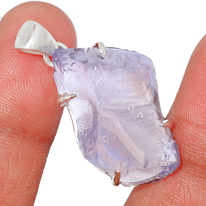 1.5" Claw - Lavender Quartz Rough Pendants - LDJP202