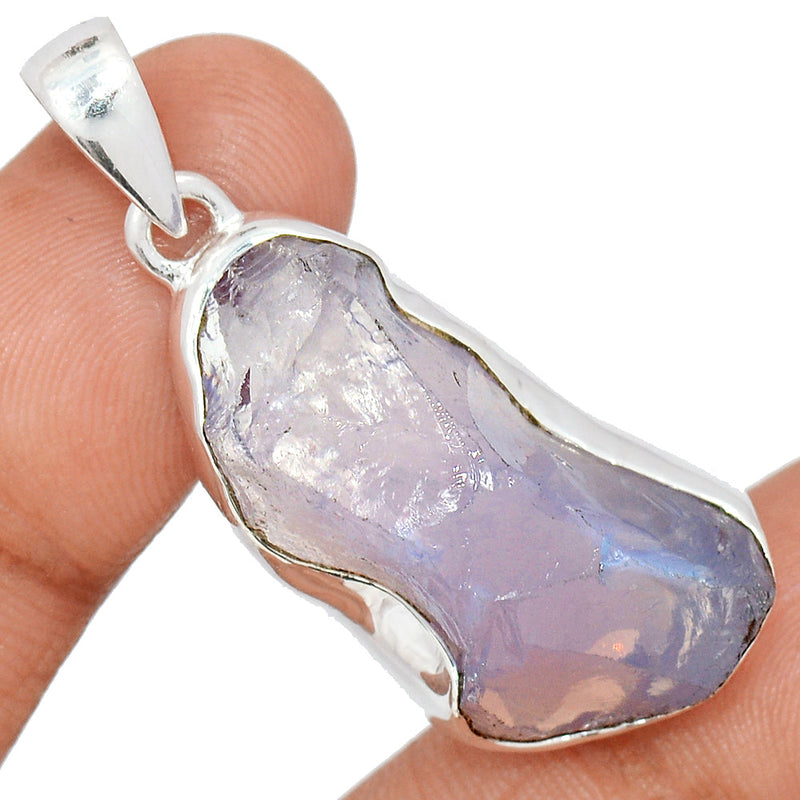 1.7" Lavender Quartz Rough Pendants - LDJP251