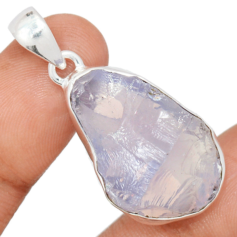 1.6" Lavender Quartz Rough Pendants - LDJP253