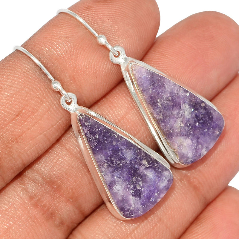 1.6" Lepidolite Earrings - LDLE114