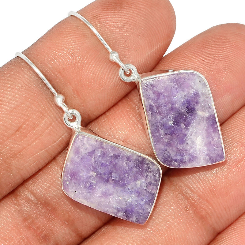 1.6" Lepidolite Earrings - LDLE123