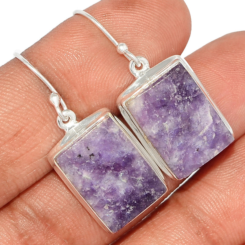 1.3" Lepidolite Earrings - LDLE124