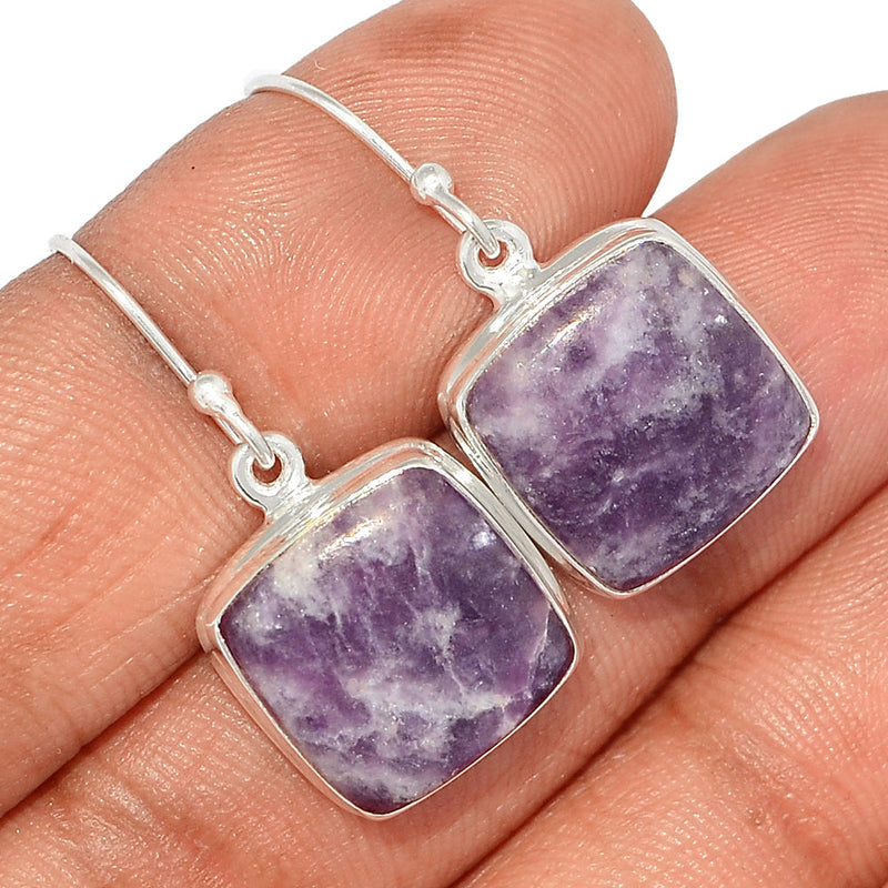 1.2" Lepidolite Earrings - LDLE129