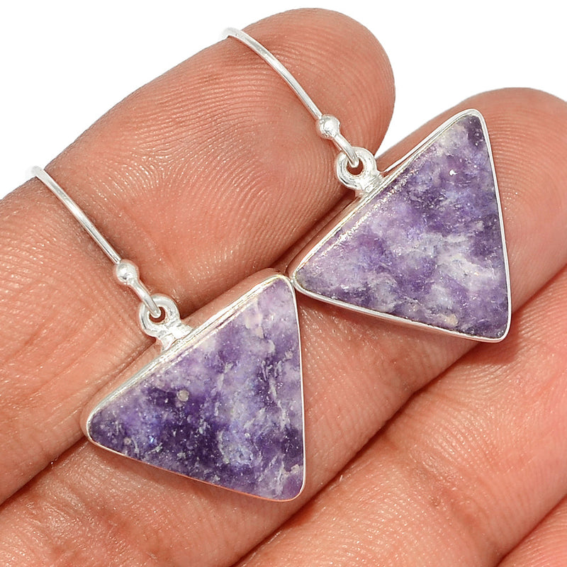 1.2" Lepidolite Earrings - LDLE148