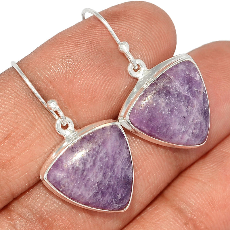 1.2" Lepidolite Earrings - LDLE154