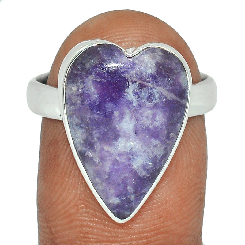 Heart - Lepidolite Ring - LDLR354