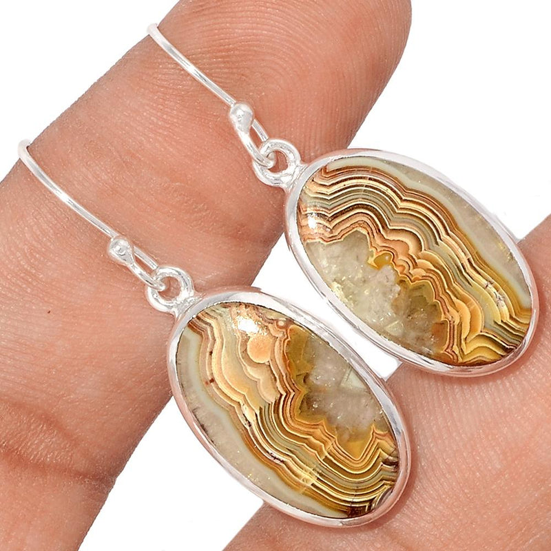 1.6" Laguna Lace Agate Earrings - LLAE732