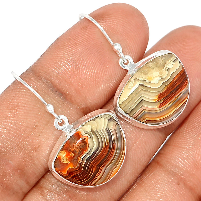 1.2" Laguna Lace Agate Earrings - LLAE819