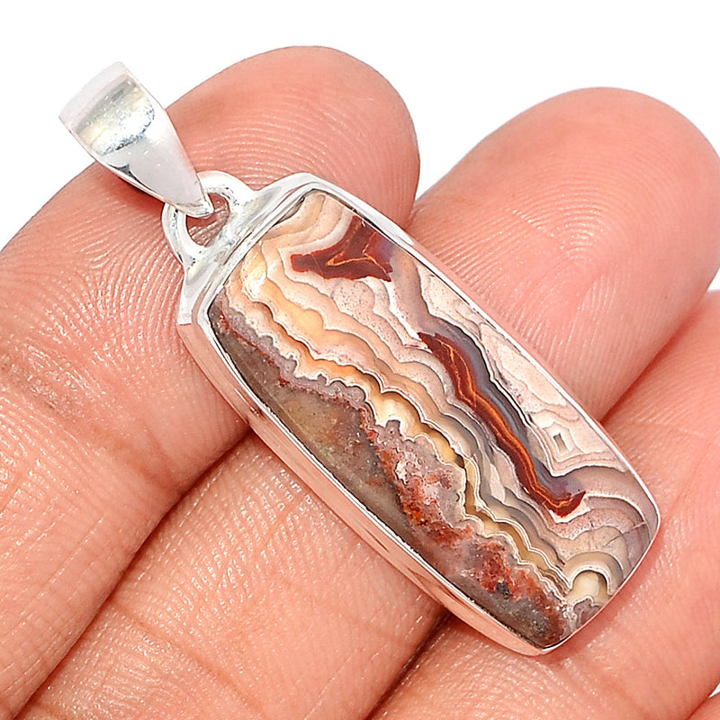 1.6" Laguna Lace Agate Pendants - LLAP1775