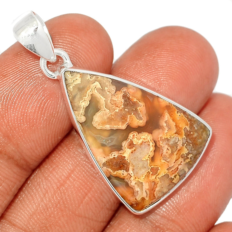 1.5" Laguna Lace Agate Pendants - LLAP1820