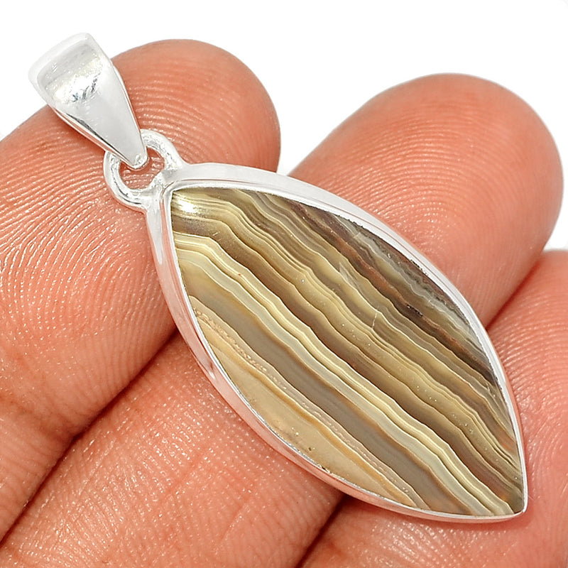 1.7" Laguna Lace Agate Pendants - LLAP1858