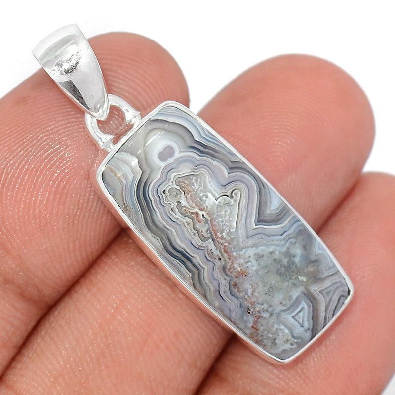 1.5" Laguna Lace Agate Pendants - LLAP1869