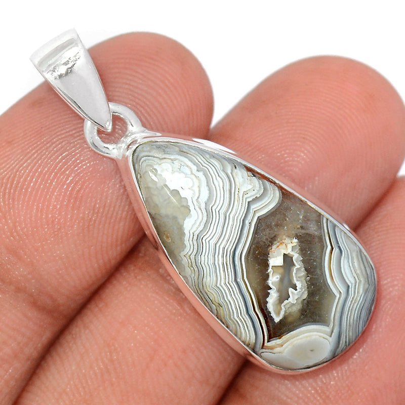 1.5" Laguna Lace Agate Pendants - LLAP1877