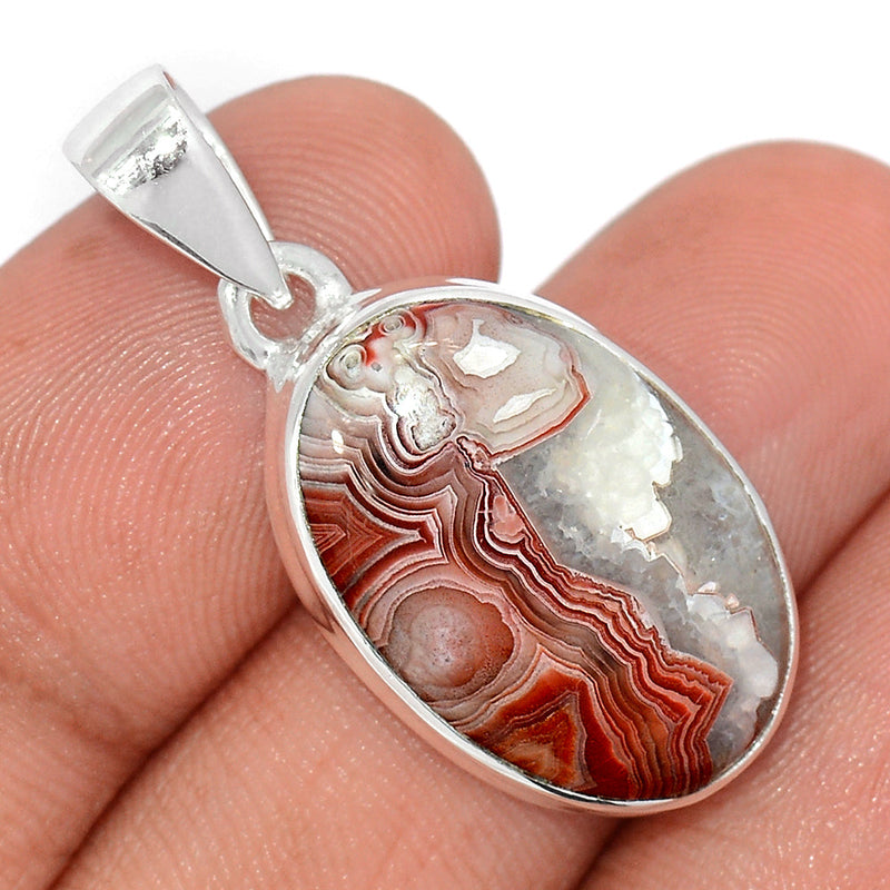 1.3" Laguna Lace Agate Pendants - LLAP1881