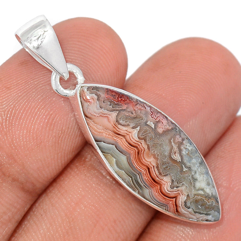 1.6" Laguna Lace Agate Pendants - LLAP1889