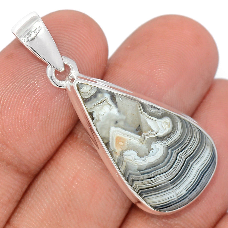 1.6" Laguna Lace Agate Pendants - LLAP1928