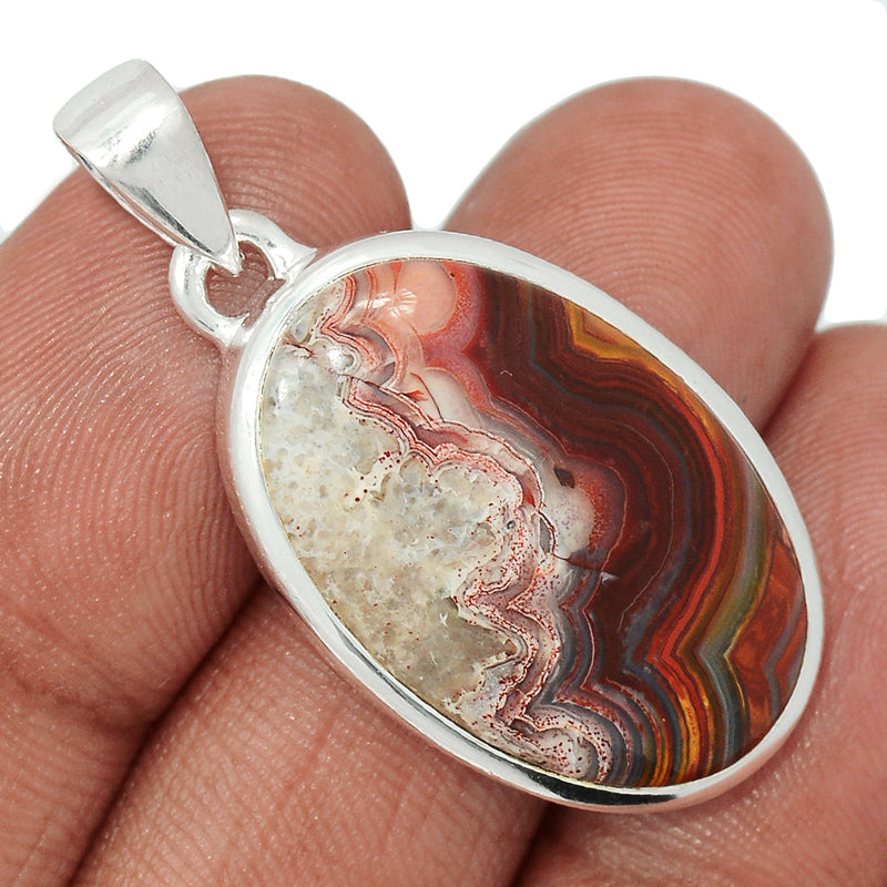 1.5" Laguna Lace Agate Pendants - LLAP1956