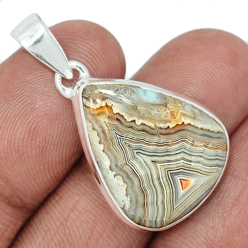 1.3" Laguna Lace Agate Pendants - LLAP1995