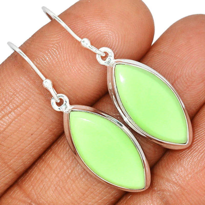 1.6" Citron Chrysoprase From Mint Chrysoprase Earrings - LMCE182