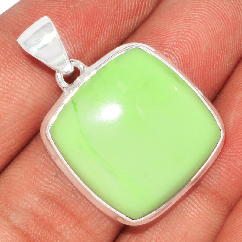 1.2" Citron Chrysoprase From Min Chrysoprase Pendants - LMCP174
