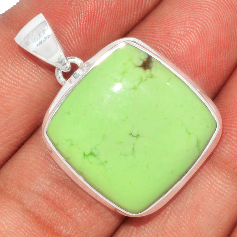 1.2" Citron Chrysoprase From Min Chrysoprase Pendants - LMCP176