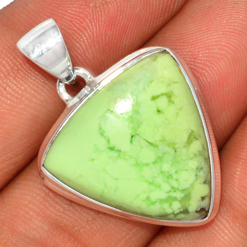 1.3" Citron Chrysoprase From Min Chrysoprase Pendants - LMCP199