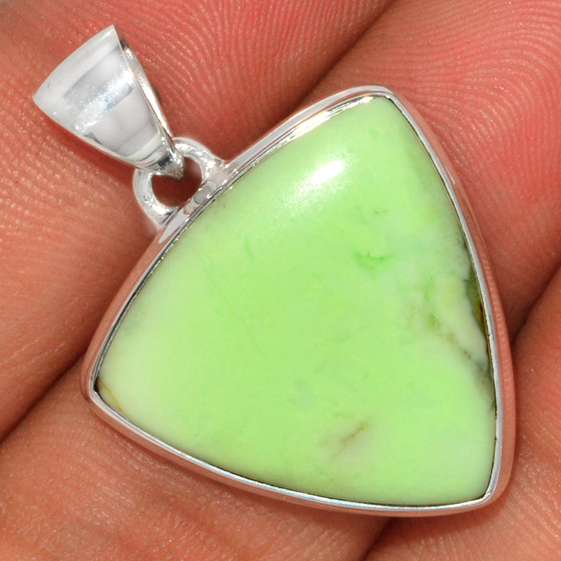 1.2" Citron Chrysoprase From Min Chrysoprase Pendants - LMCP200