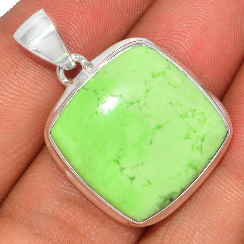 1.3" Citron Chrysoprase From Min Chrysoprase Pendants - LMCP207
