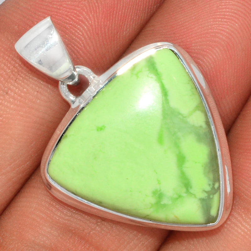 1.3" Citron Chrysoprase From Min Chrysoprase Pendants - LMCP214