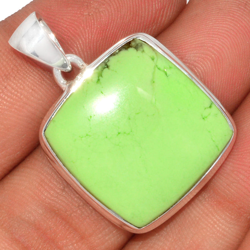 1.3" Citron Chrysoprase From Min Chrysoprase Pendants - LMCP216